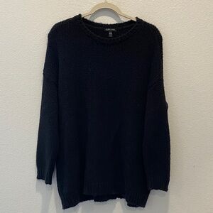 Eileen Fisher | Cashmere, wool, and silk blend knit sweater